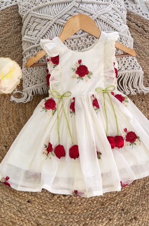 Mysha White Blossom Frock